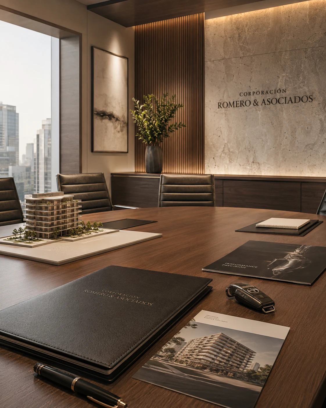 Sala corporativa de Corporación Romero & Asociados
